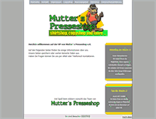 Tablet Screenshot of mutterspresseshop.de